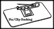 pin clip combo backing