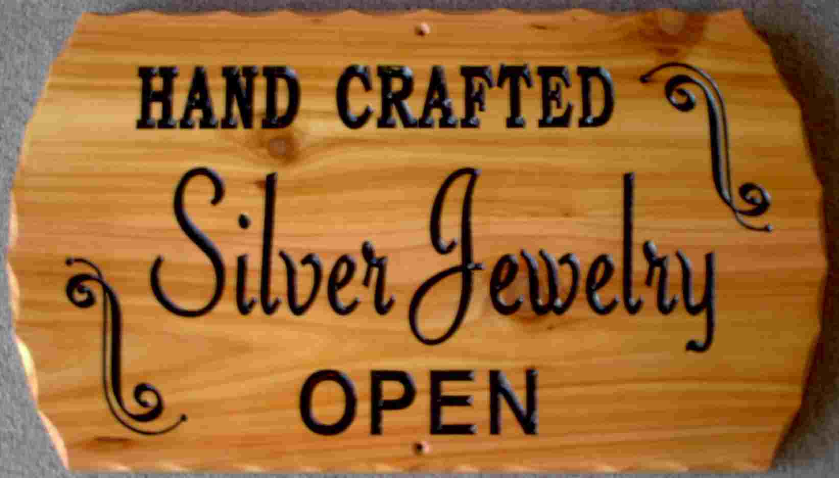 silver sign